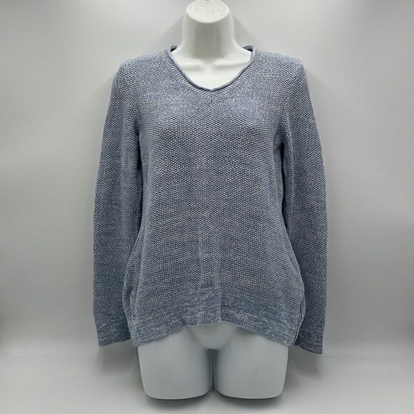Blue 100% cotton Croft and barrow sweater - Picture 1 of 10